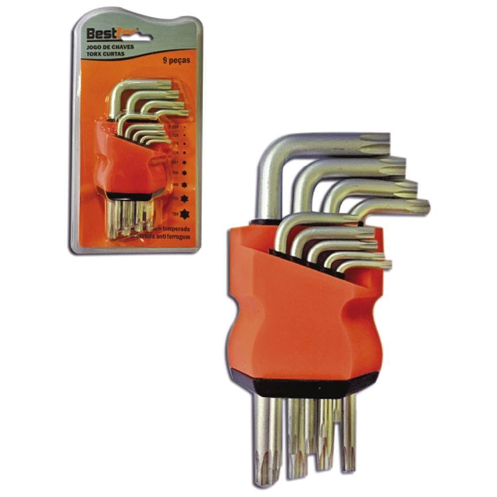 Jogo De Chave Torx Pequena 9 Peças Ac