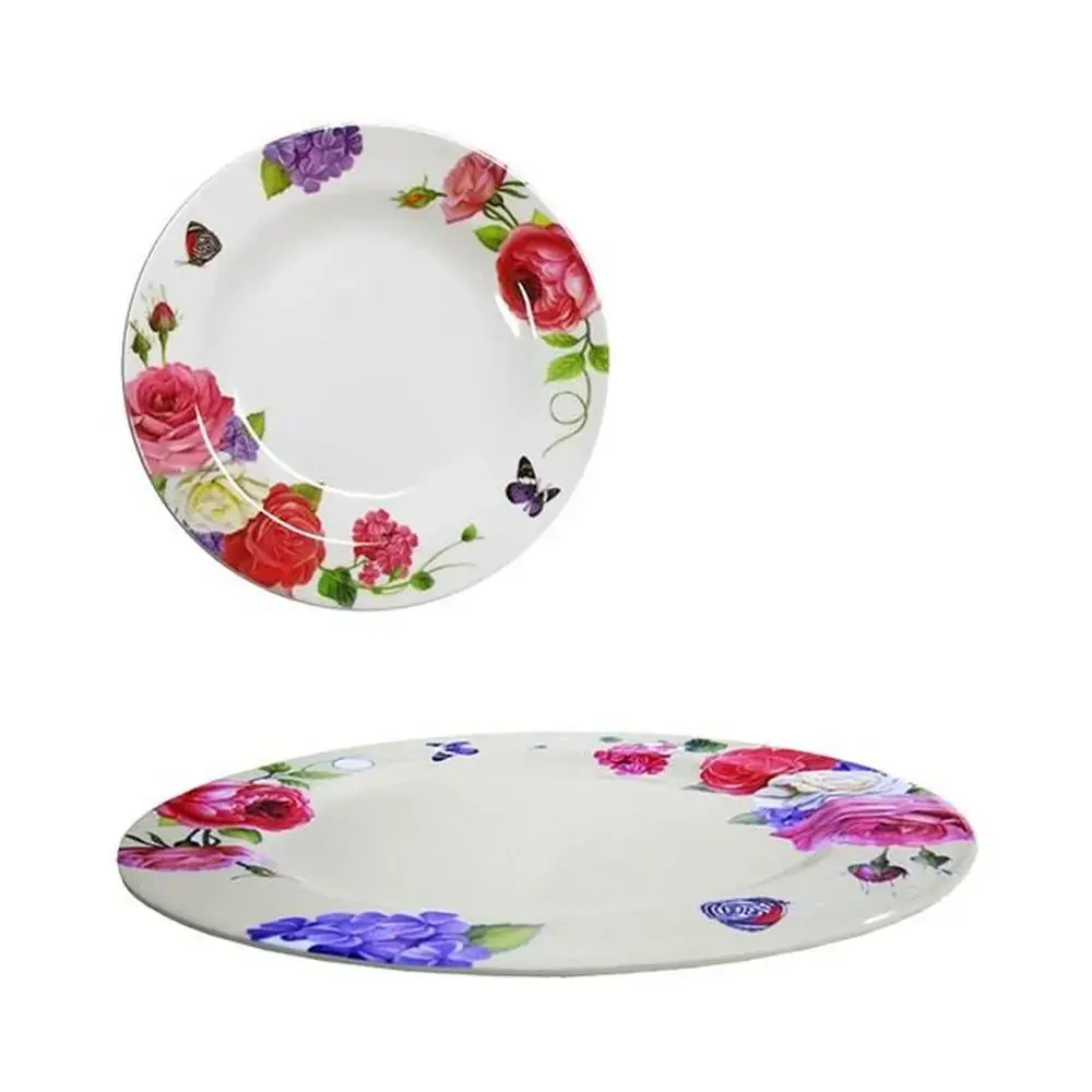 Prato Melamina P Sobremesa Floral 17,5cm
