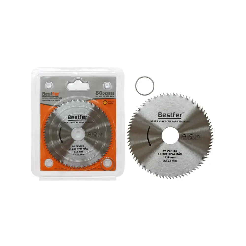 Serra Circular P Madeira 110mm 4pol S Videa 80d Bfh0977 Bestfer