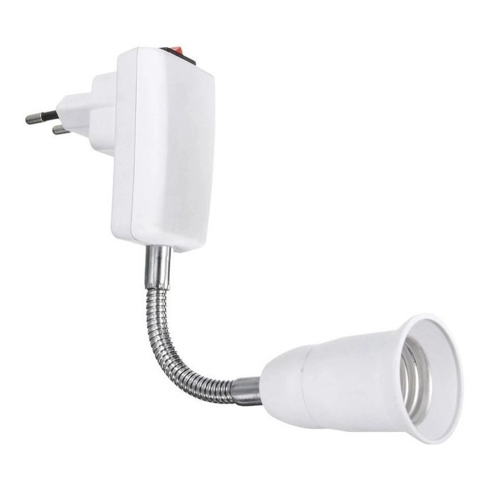 Soquete Flexível 20cm Para Lâmpada E27 Com Tomada - Bestfer