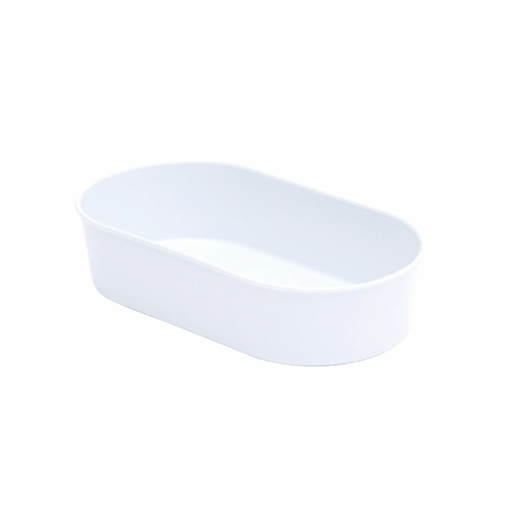 Banheira Plast Oval Leitosa Gd Tudo
