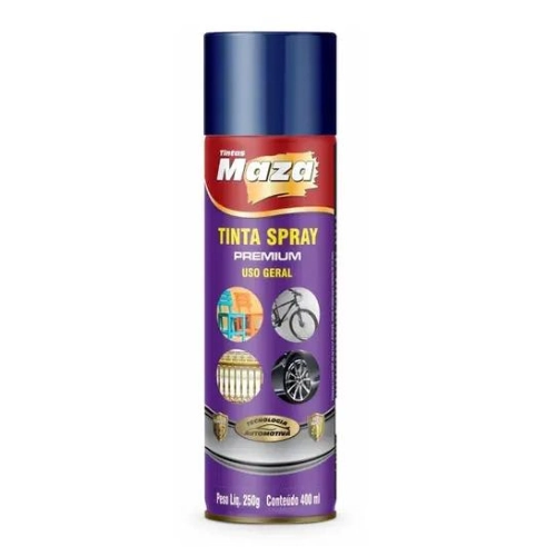 Tinta Spray Uso Geral Azul Del Rey 400ml Maza