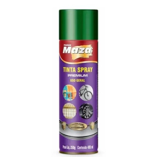 Tinta Spray Uso Geral Verde Folha 400ml Maza