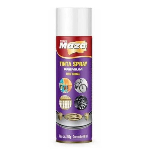 Tinta Spray Uso Geral Branco Fosco 400ml