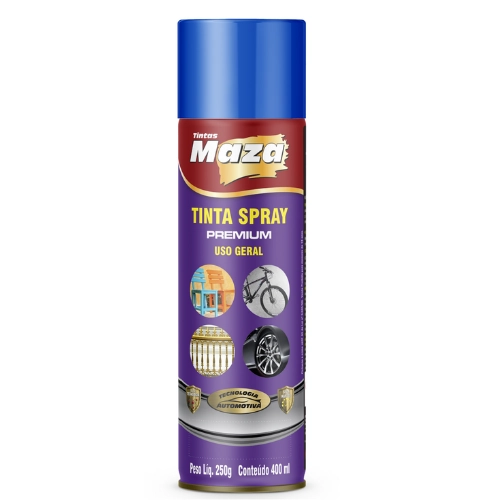 Tinta Spray Uso Geral Maza Azul França 400ml