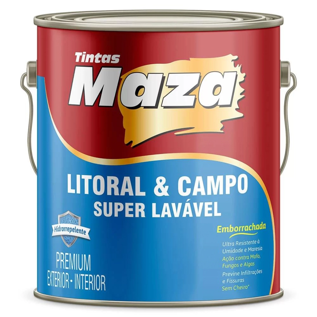 Tinta Acrílico Litoral E Campo Branco 3,6l - Maza