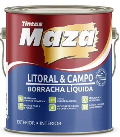 Tinta Emborrachada Litoral E Campo Maza 3 6 L - Nanquim