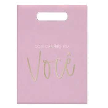 Sacola Flex 22x31cm Candy Rosa Cromus