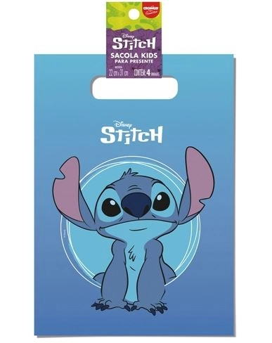 Sacola Presente Pe 22cmx31cm 04un Cromus P Stitch