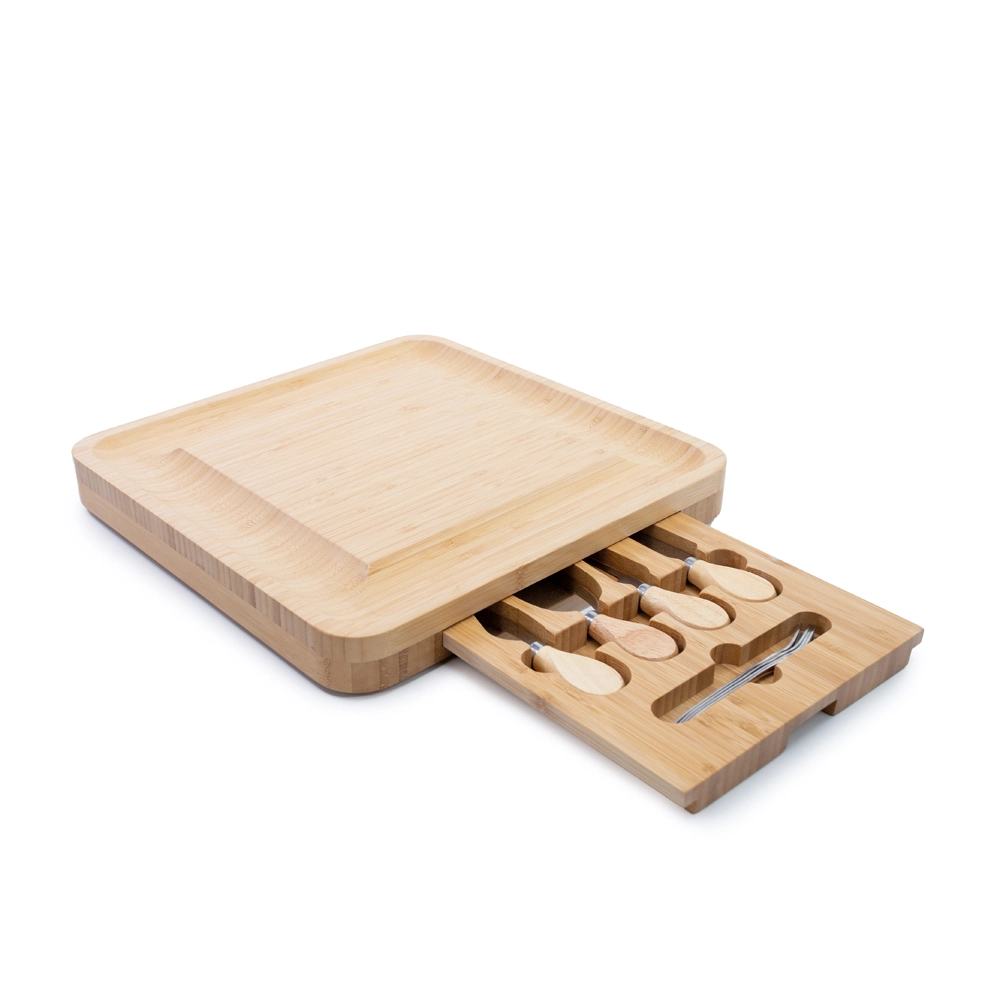 Kit Tabua Servir Bambu Talher Nat 33cm 1000665 Cromus