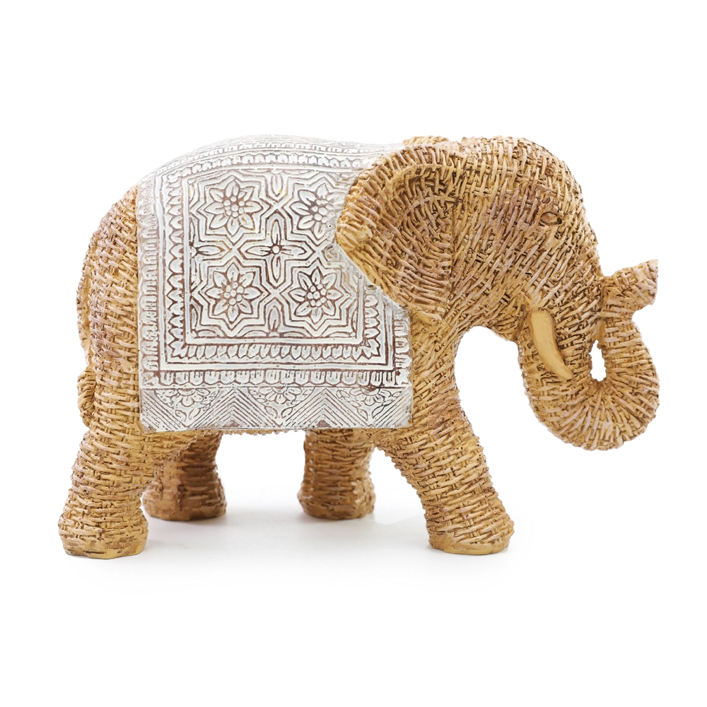 Escultura Elefante Palha Bco 160cm 1000191 Cromus