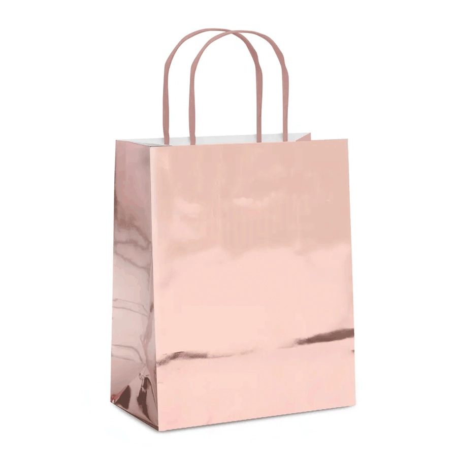 Sacola Lam G 32x26,5x13 Rose Gol Metal Bril Cromus
