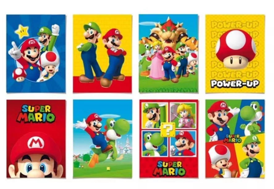 Cartaz Dec Super Mario Sort C/8 Cromus