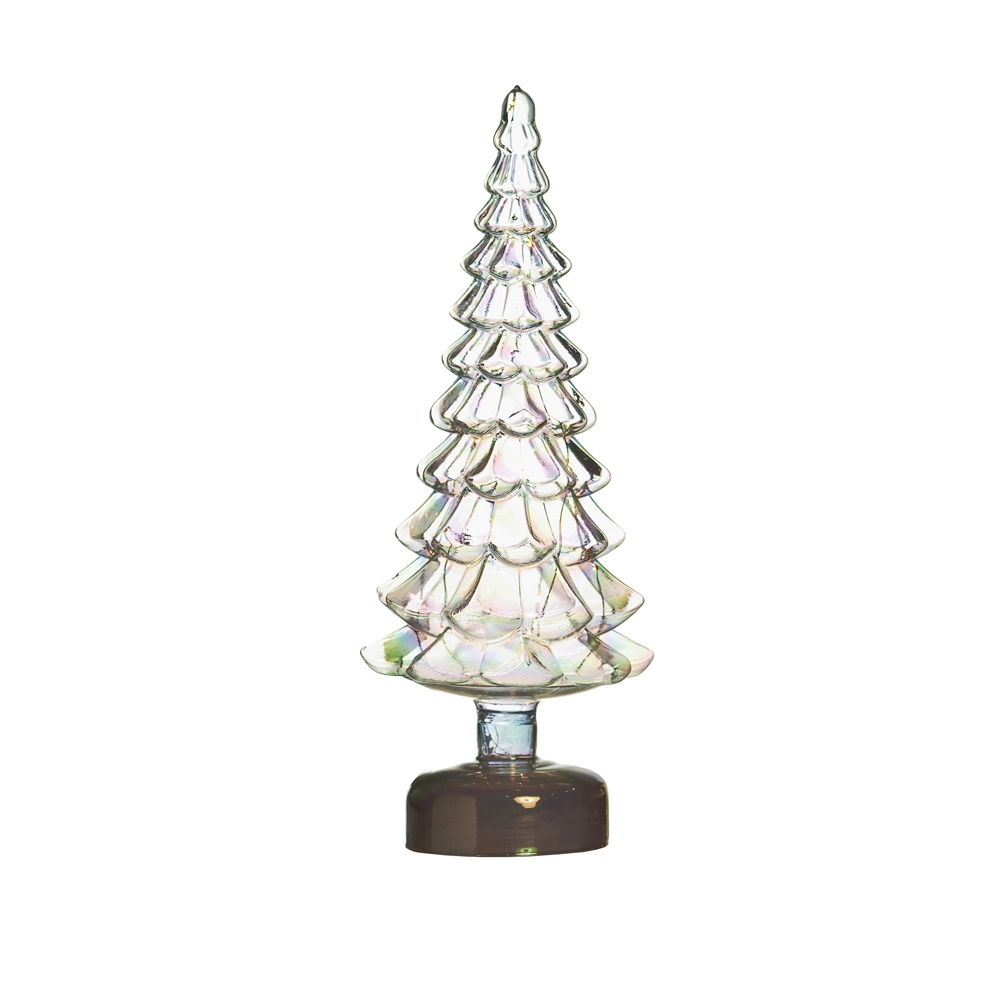 Pinheiro De Vidro Cromus Com Luz Inc Tam G