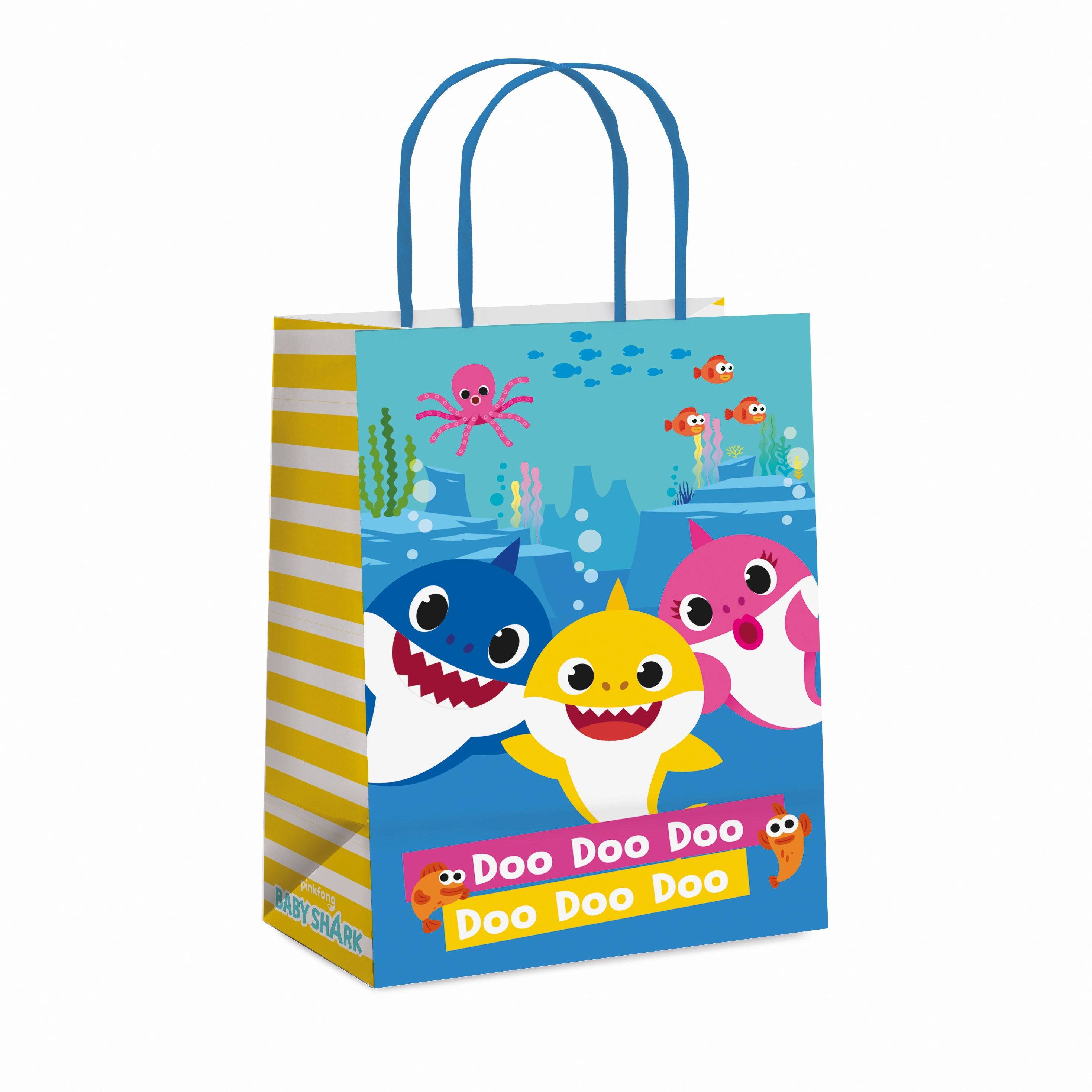 Sacola Papel Cromus Baby Shark G 32x26,5x13