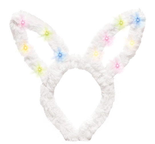Tiara Orelhas Coelho C/ Led 3 Lr44 Bra