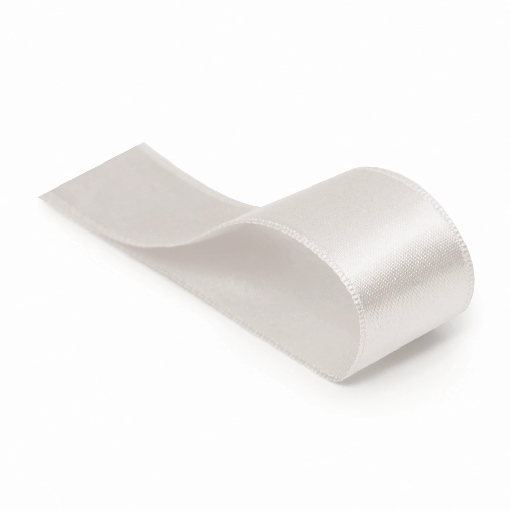 Fita Cetim Liso Branco 1