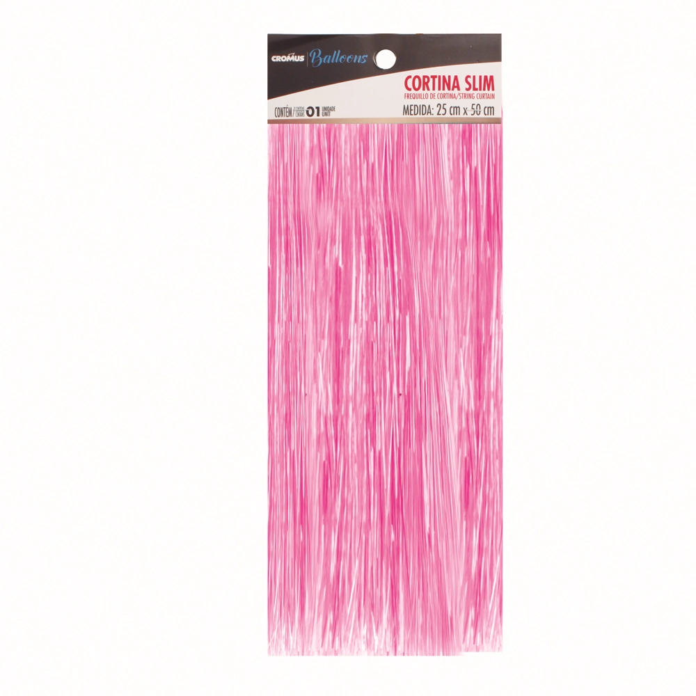 Adereco P/balao 25x100 Cortina Furtacor Rosa G