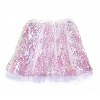 Saia De Tule Paete Adulto Branco 40cm Cromus