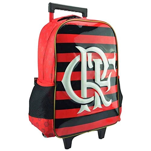 Mochila Infantil Com Rodinhas Grande Sempre Flamengo Xeryus