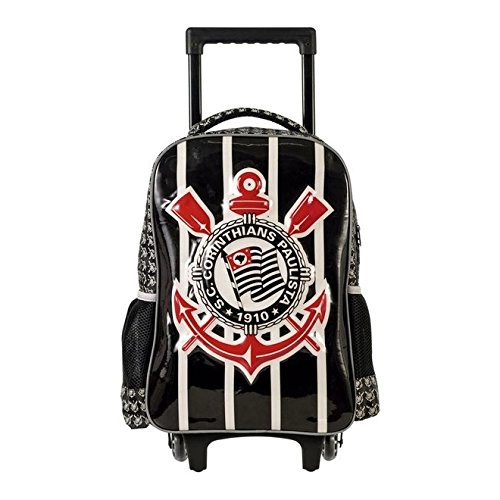 Mochila Infantil Com Rodinhas Grande Vai Corinthians Xeryus