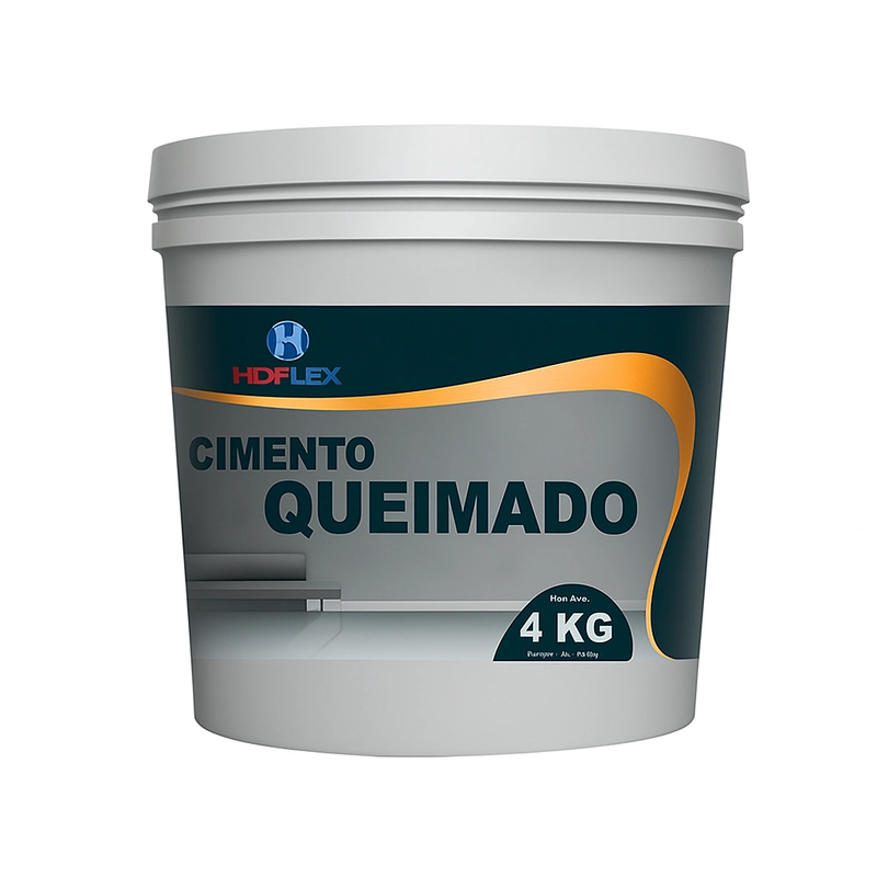 Revestimento Cimento Queimado Hd Flex 4kg Cinza Elefante – Alta Aderência E Acabamento Decorativo