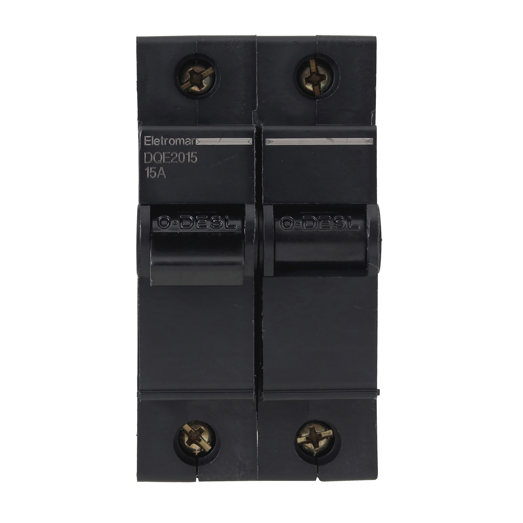 Disjuntor Nema Bipolar 220v a 380v 15A DQE2015 Eletromar