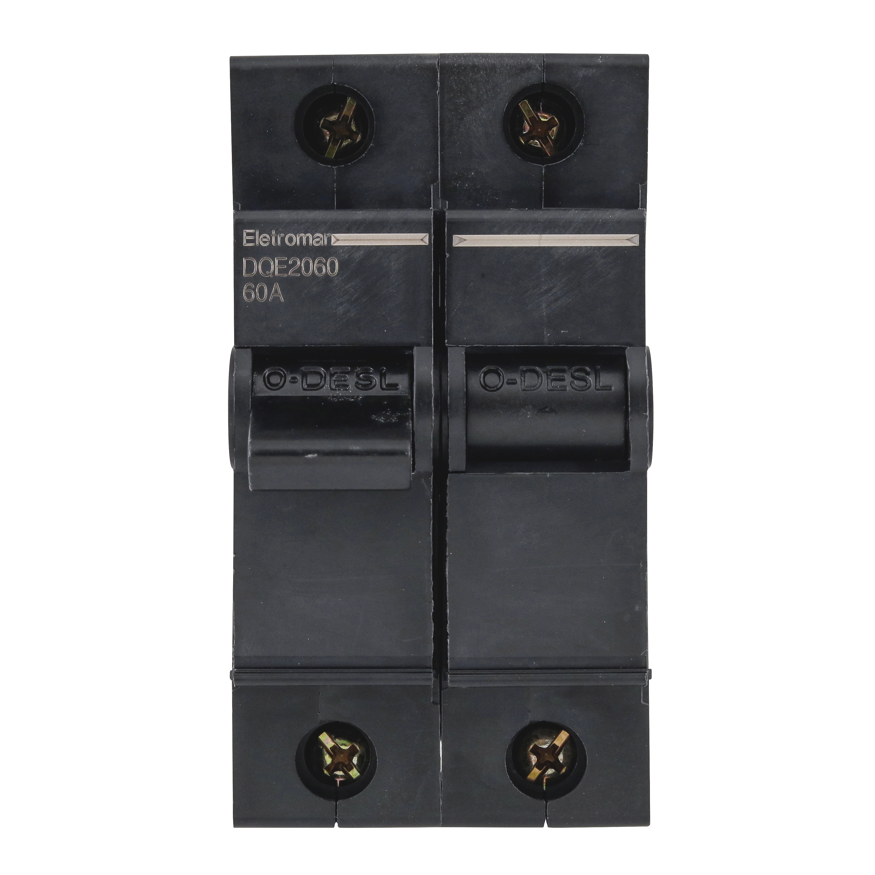 Disjuntor Nema Bipolar 220v a 380v 60A DQE2060 Eletromar