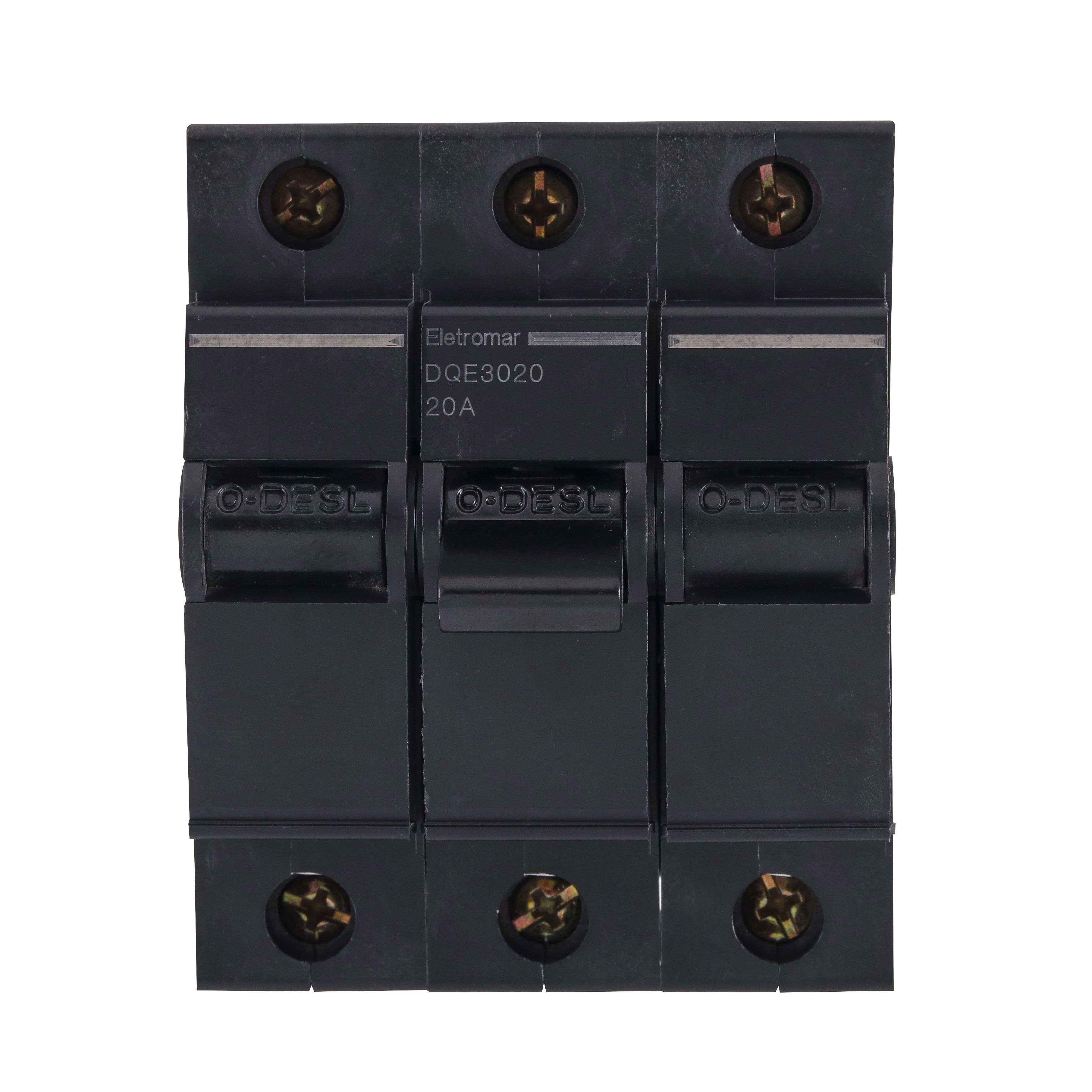 Disjuntor Nema Tripolar 220v a 380v 20A DQE3020 Eletromar