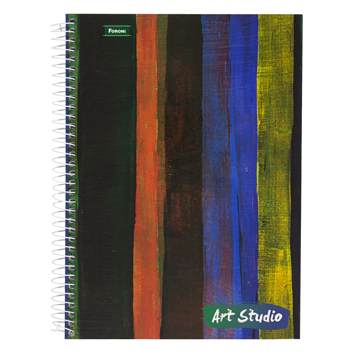 Caderno Capa Dura Espiral Art Studio Foroni 200mm X 275mm 96 Folhas