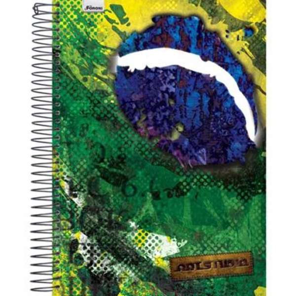Universitário Espiral Dura Foroni Art Studio 10 Matérias 200 Folhas