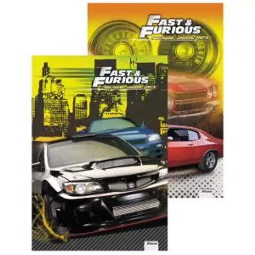 Caderno Brochura Velozes E Furiosos 96 Folhas 250g Foroni