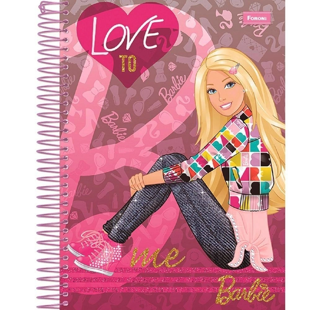 Caderno Universitario Barbie 1520g Foroni