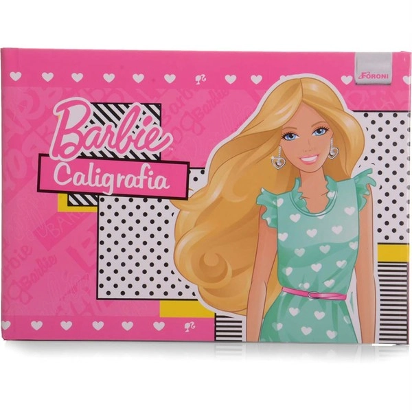 Caligrafia Brochura Dura Barbie 48 Folhas 142g Foroni