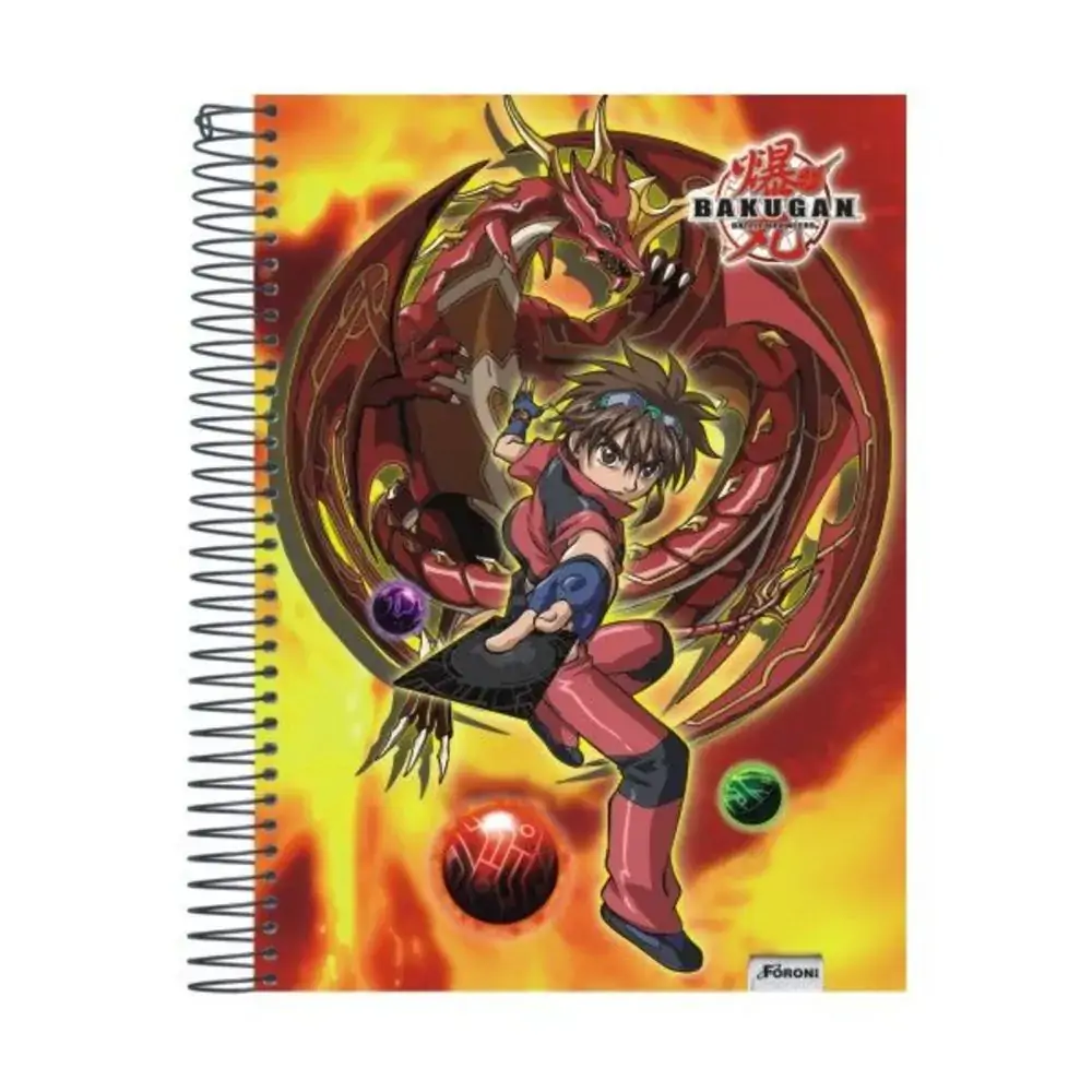 Caderno Univ Cd Bakugan 10 Mat