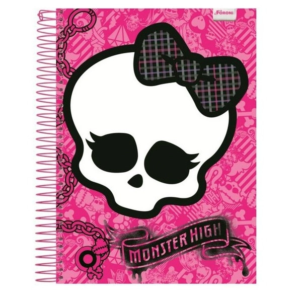 Universitário Espiral Dura Foroni Monster High 10 Matérias 200 Folhas