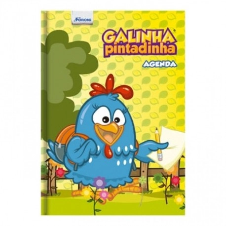 Agenda Escolar Galinha Pintadinha 96 Folhas 126g Foroni