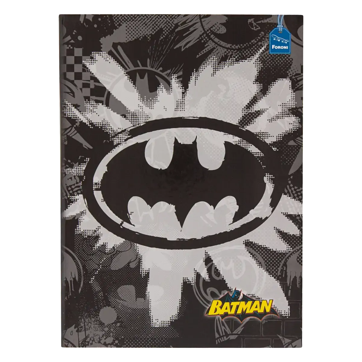 Caderno Capa Dura Brochurão Batman Foroni 200mm X 275mm 96 Folhas