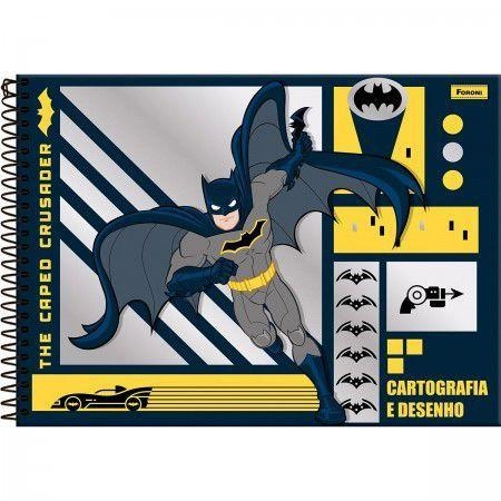 Caderno De Desenho Capa Dura Batman Foroni 275mm X 200mm 96 Folhas