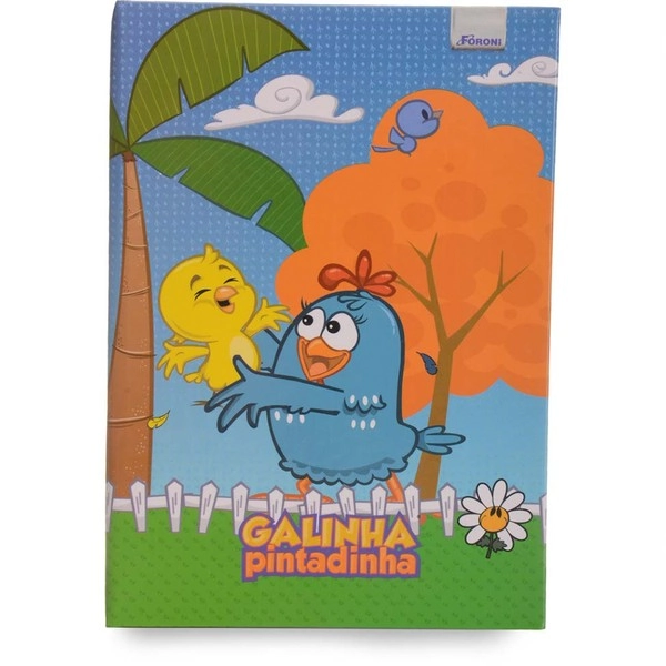 Caderno Brochura Galinha Pintadinha 96 Folhas 150g Foroni