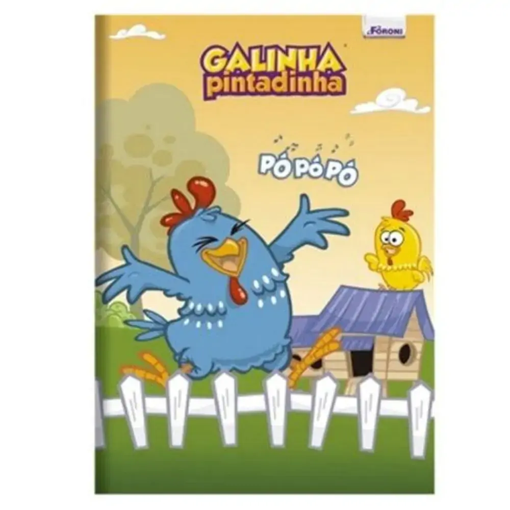 Caderno Foroni Brochura Galinha Pintadinha 96f