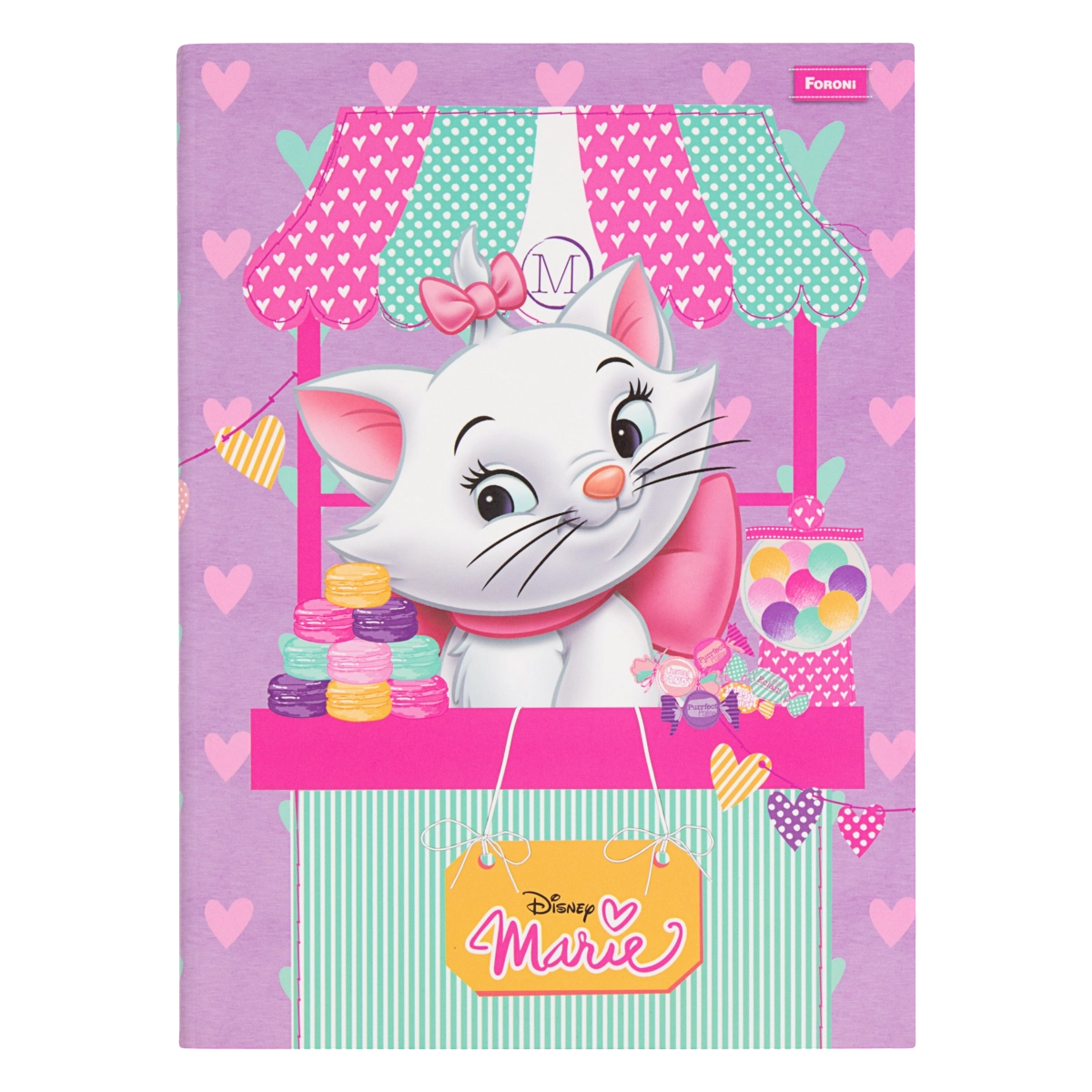 Caderno Capa Dura Brochurão Marie Foroni 200mm X 275mm 96 Folhas