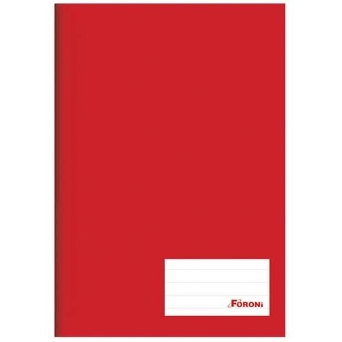 Caderno Universitario 96 Folhas Vermelho 424g Foroni