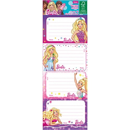Etiquetas Adesivas Foroni Barbie Un