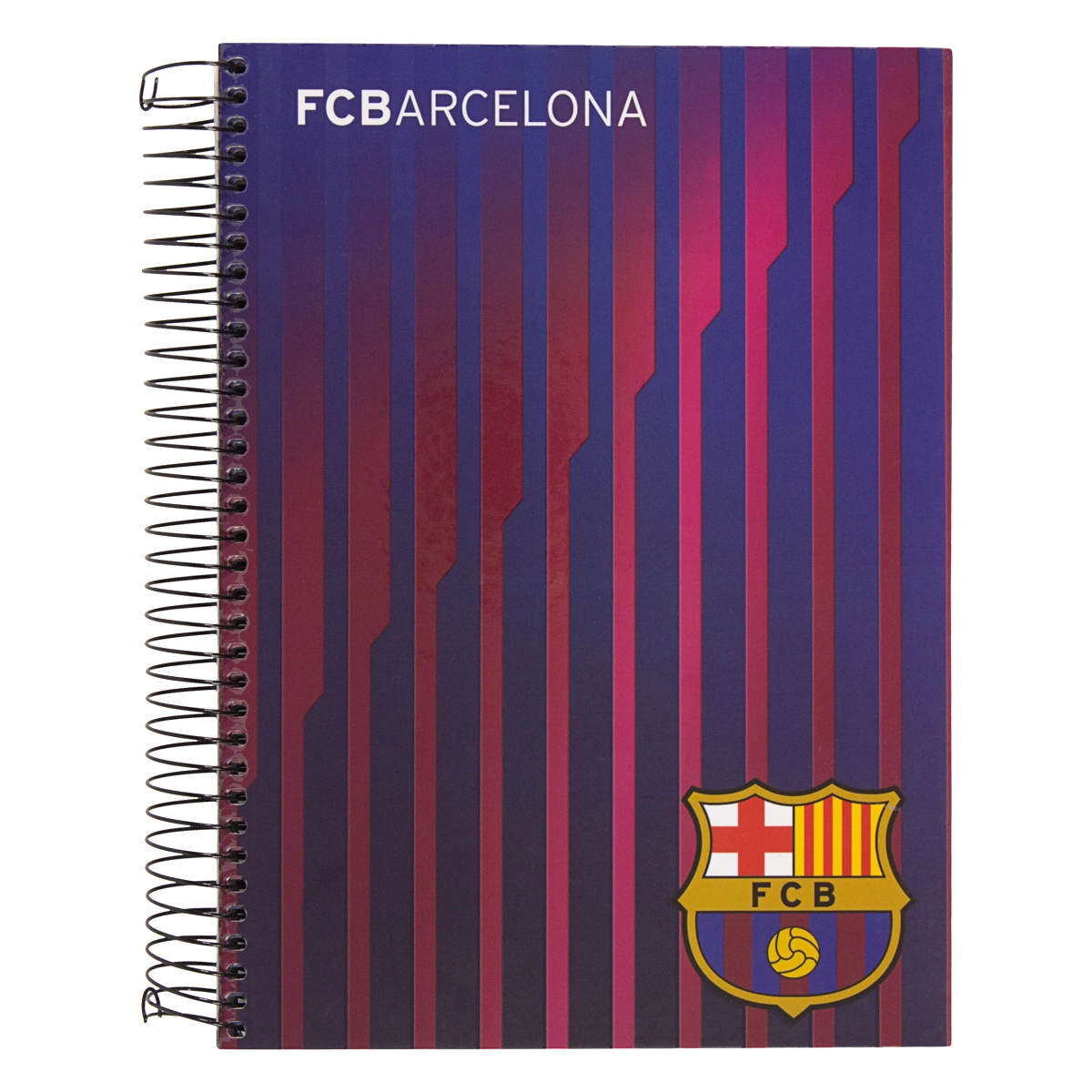 Caderno Capa Dura Espiral Fc Barcelona Foroni 200mm X 275mm 200 Folhas