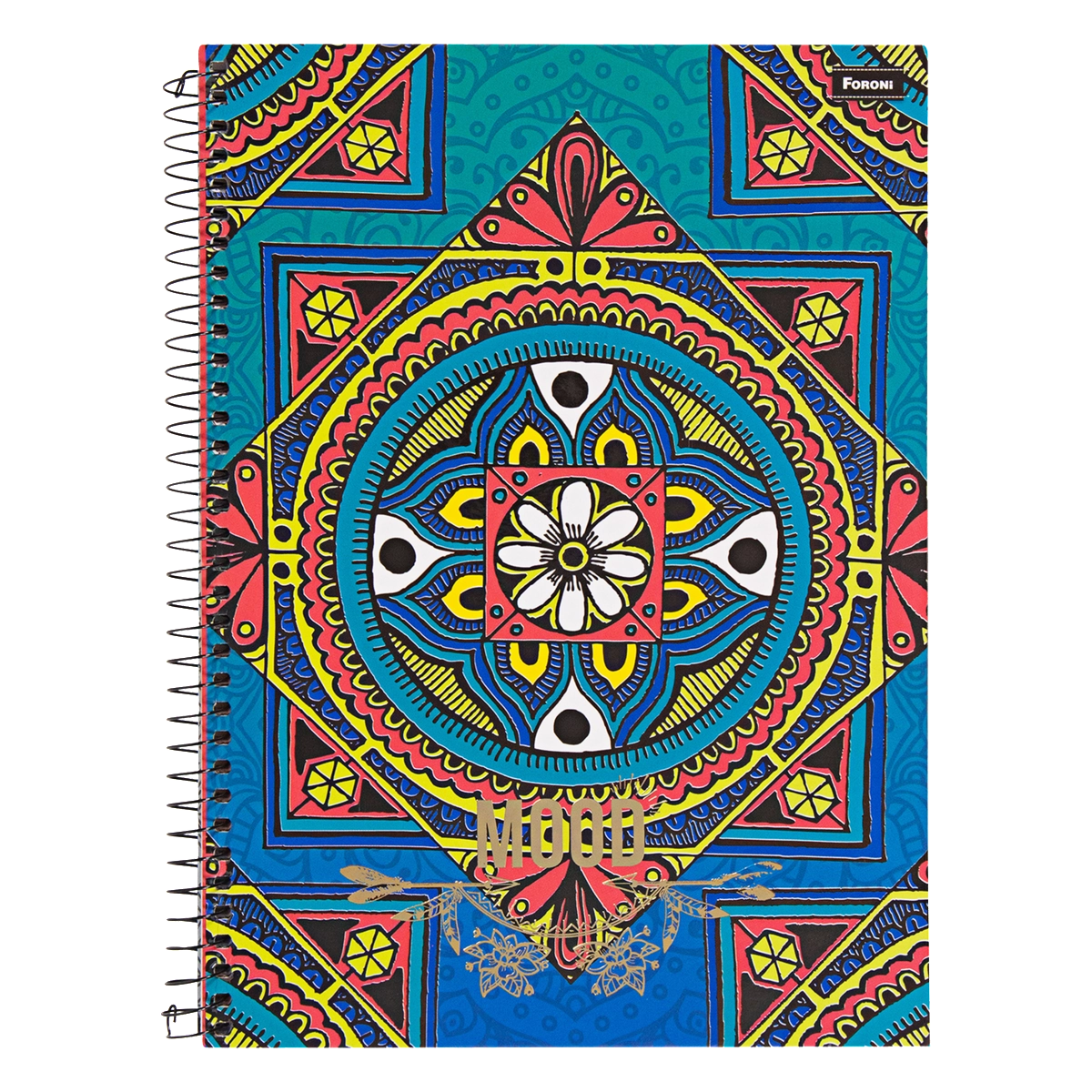 Caderno Capa Dura Espiral Mood Foroni 200mm X 275mm 96 Folhas