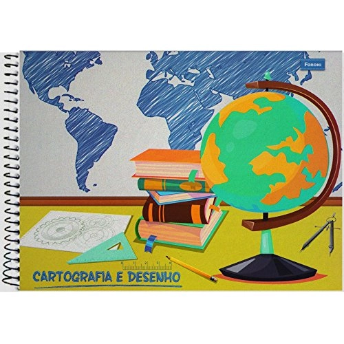 Caderno C.dura Desenho Foroni Milimetrado 96fl Un
