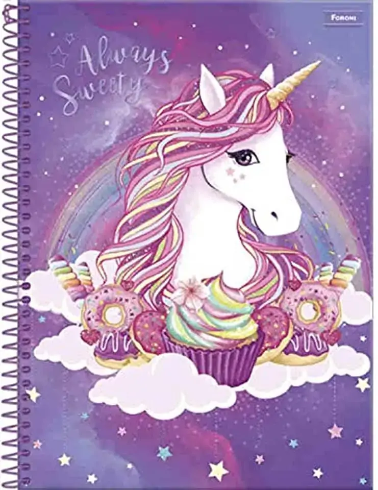 Caderno Tilibra Unicornio 96f