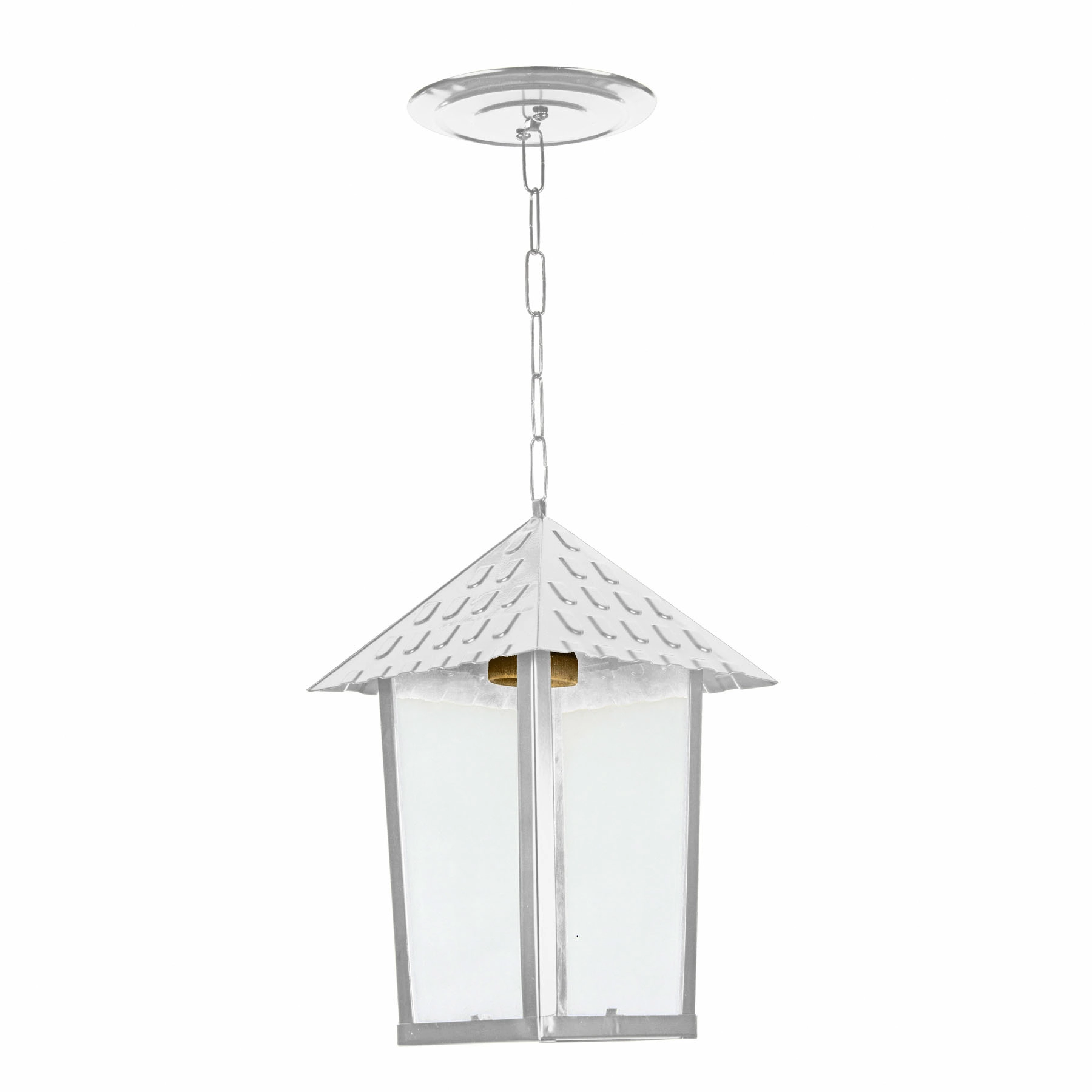Pendente Externo Branco Metal Colonial Blumenau