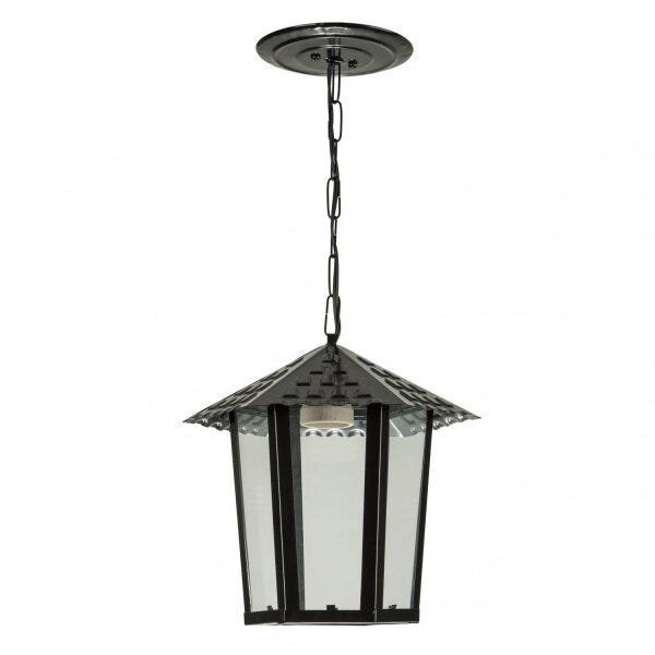 Pendente Externo Sextavado Vidro Liso Colonial Blumenau